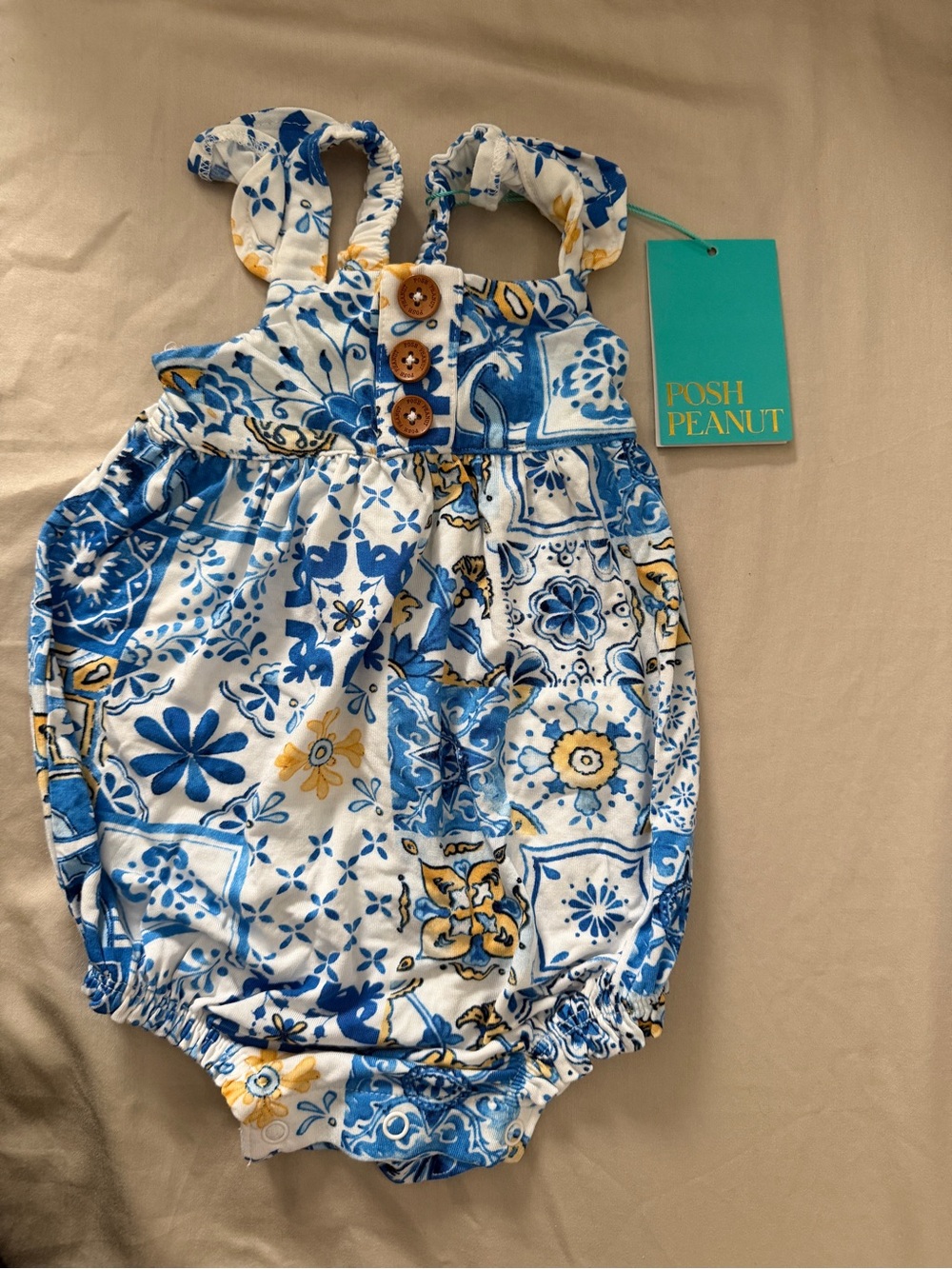 NWT Posh Peanut Romper 6-12M